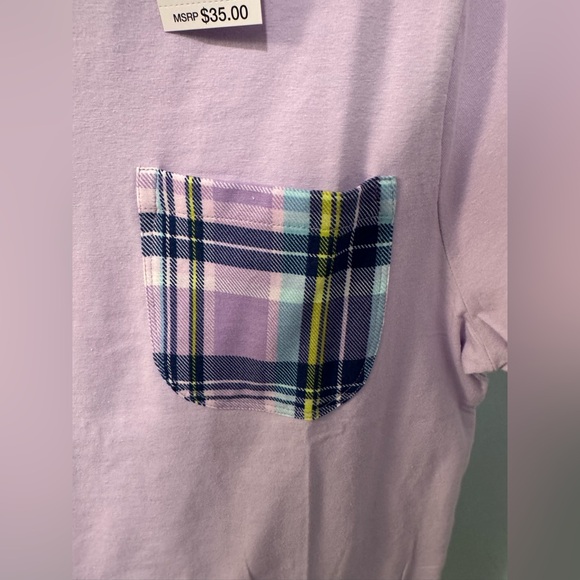 New Vera Bradley pajama top Amethyst Plaid Purple Women Small S shirt - Picture 2 of 11